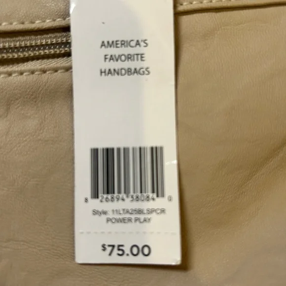 Rosetti Taupe Tote with Braided Straps - Picture 11 of 11